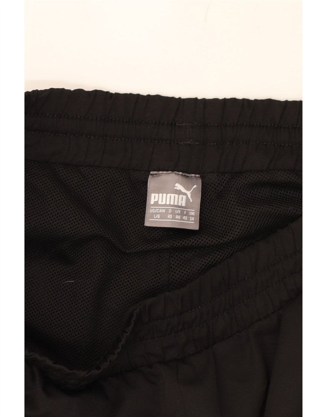 PUMA Womens Tracksuit Trousers Joggers UK 14 Large Black Polyester Vintage Puma and Second-Hand Puma from Messina Hembry 