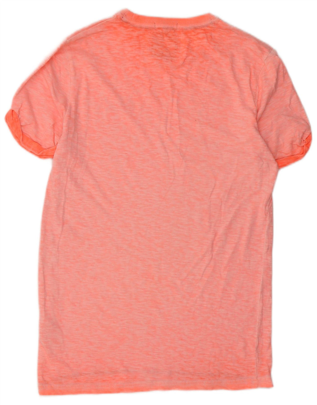 Superdry T-shirt top til mænd, lille orange bomuld