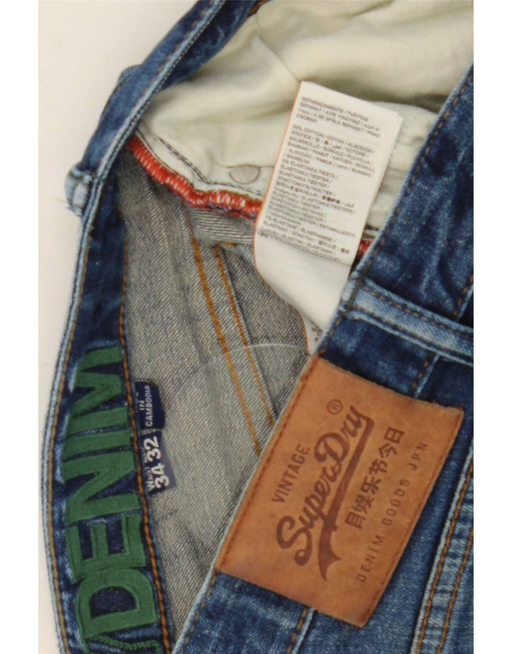 Superdry Slim Jeans til kvinder W34 L29 blå bomuld