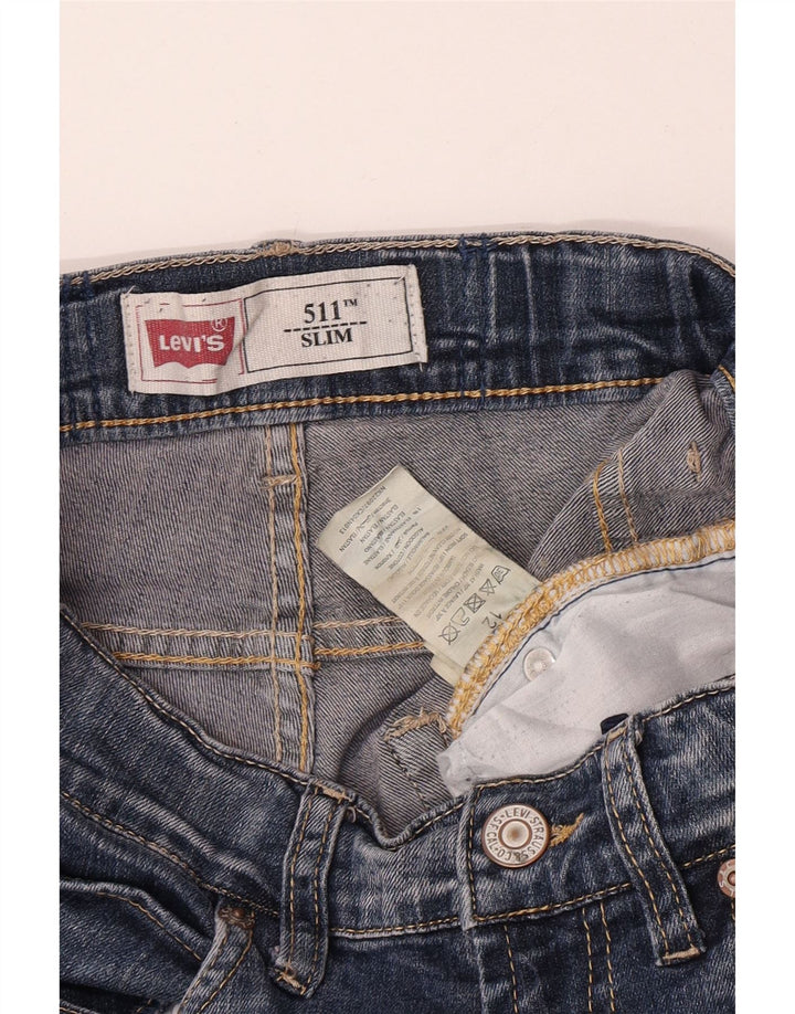 Levi's Boys 511 Slim Jeans 11-12 år W24 L22 Blå Bomuld