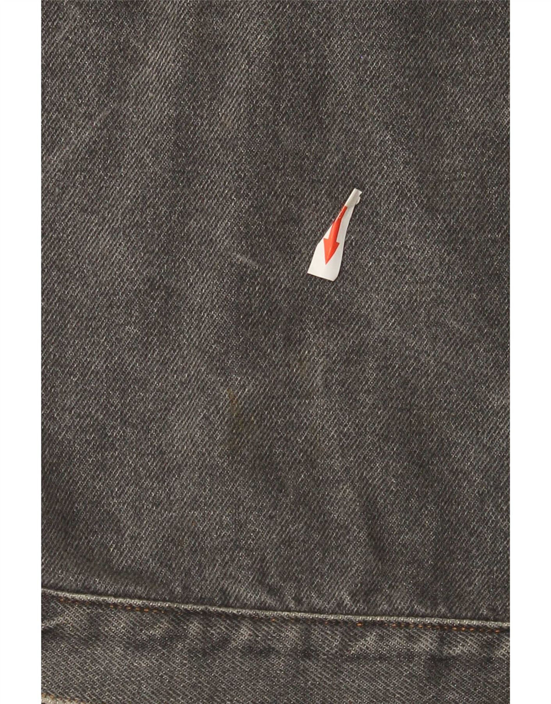 Vintage Herre denimjakke UK 40 Stor Grå Bomuld