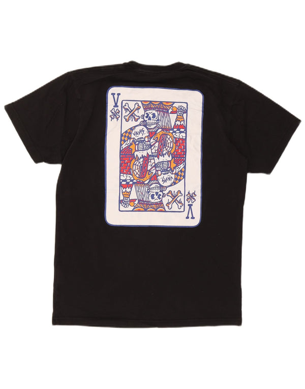 Vans Herre Classic Fit Grafisk T-Shirt Top Medium Sort Bomuld