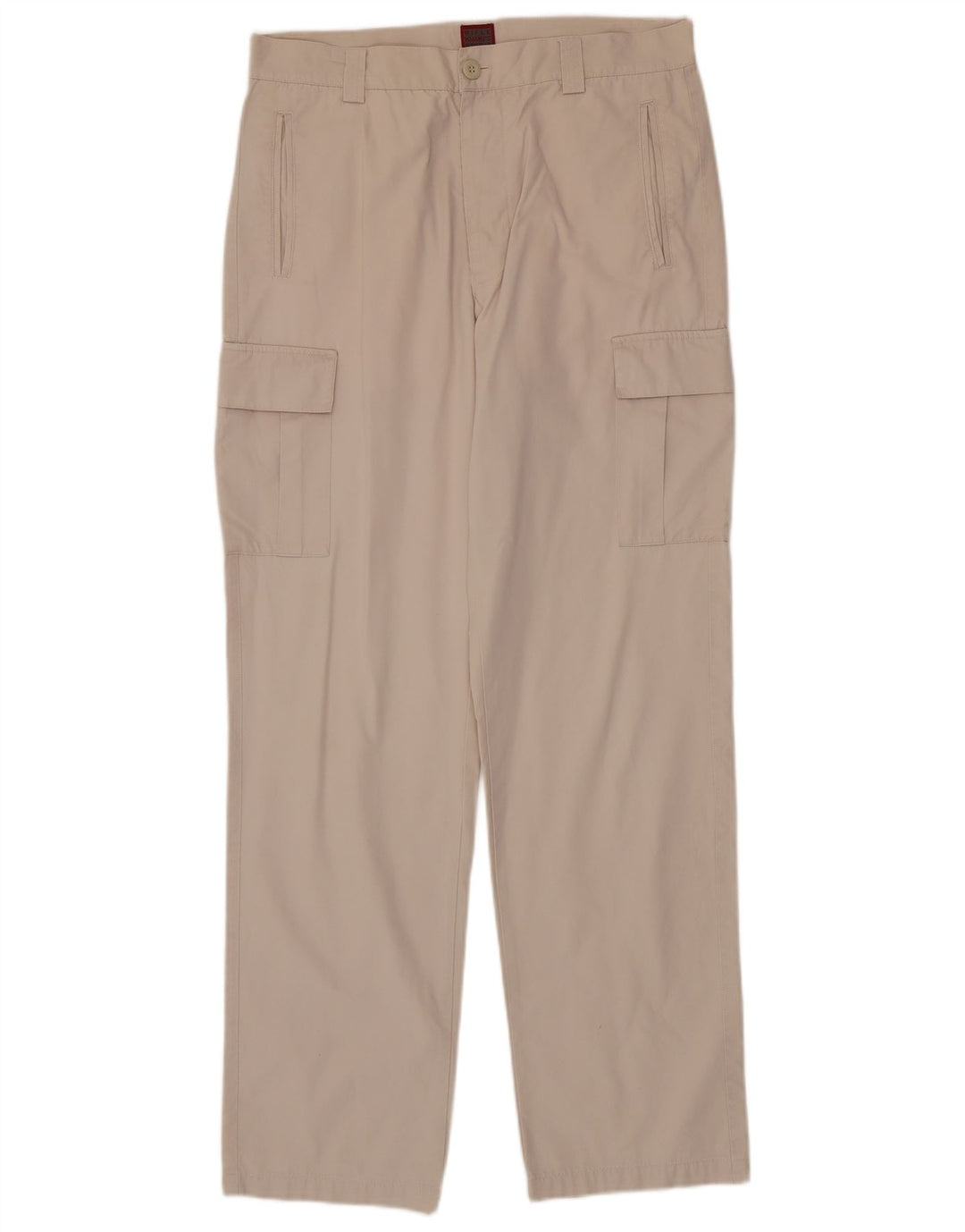 Rifle Herre Straight Cargo Bukser W34 L34 Khaki Bomuld