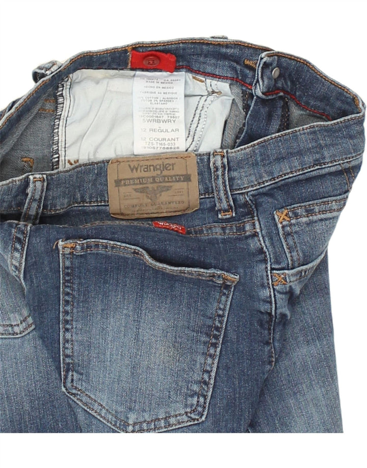 WRANGLER Boys Slim Jeans 11-12 Years W24 L26 Blue Cotton | Vintage Wrangler | Thrift | Second-Hand Wrangler | Used Clothing | Messina Hembry 