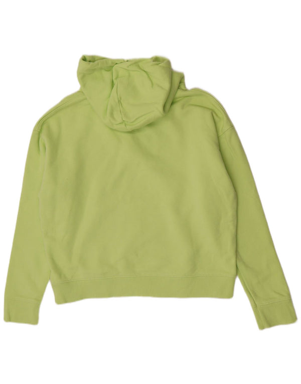 Tommy Hilfiger Dame Relaxed Fit Hoodie Jumper UK 16 Large Green Bomuld