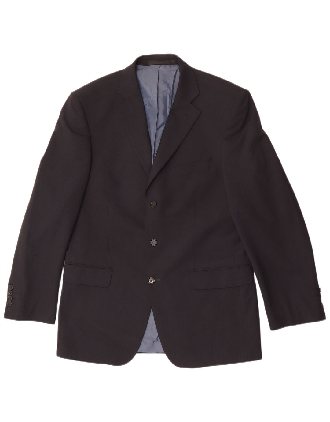 Marks & Spencer Herre 3 Button Blazer Jacket UK 40 Medium Navy Blue