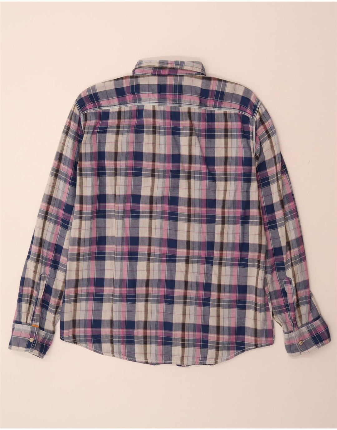 HUGO BOSS Mens Shirt XL Multicoloured Plaid Cotton