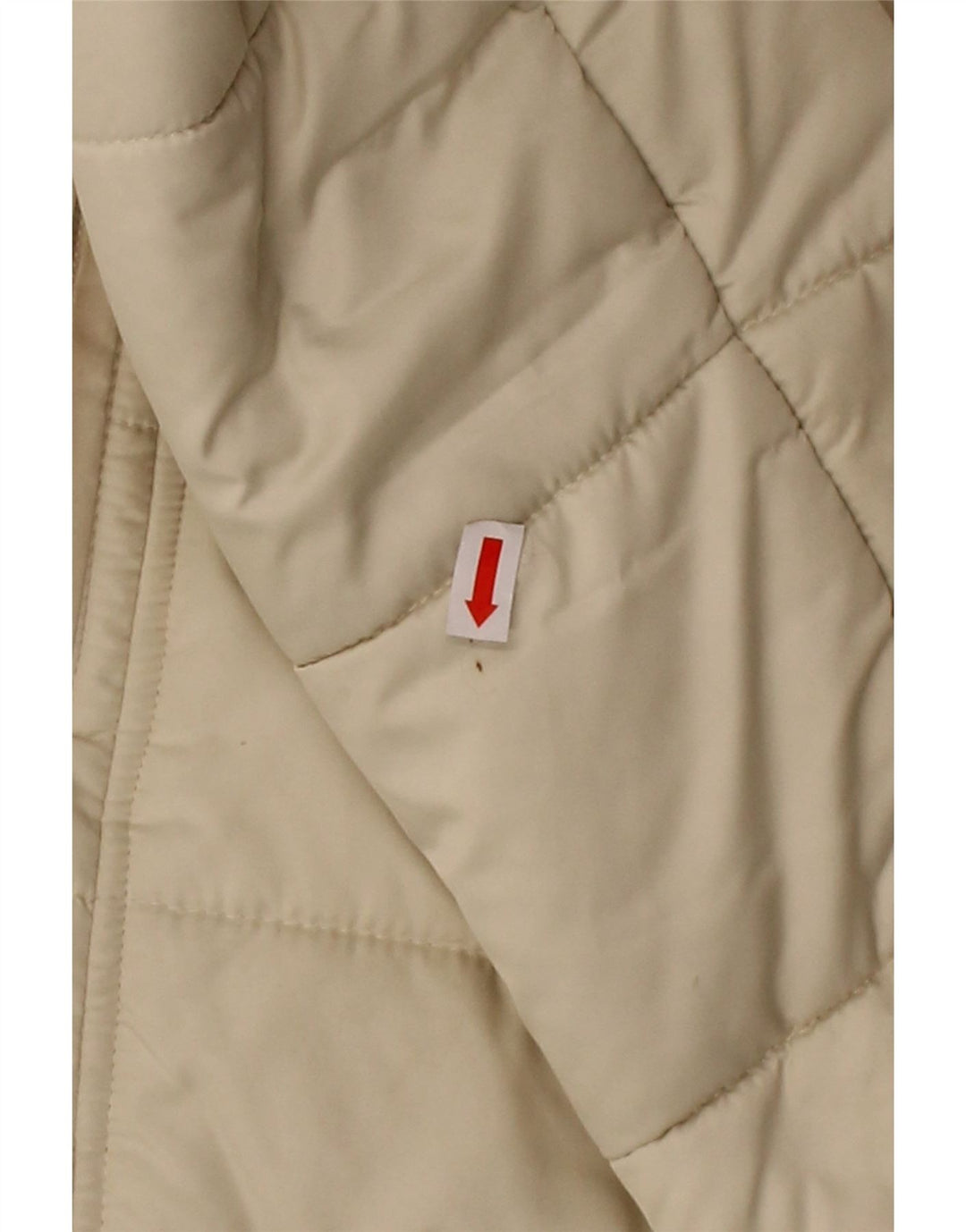 HOBBS Womens Padded Jacket UK 8 Small Off White Polyester