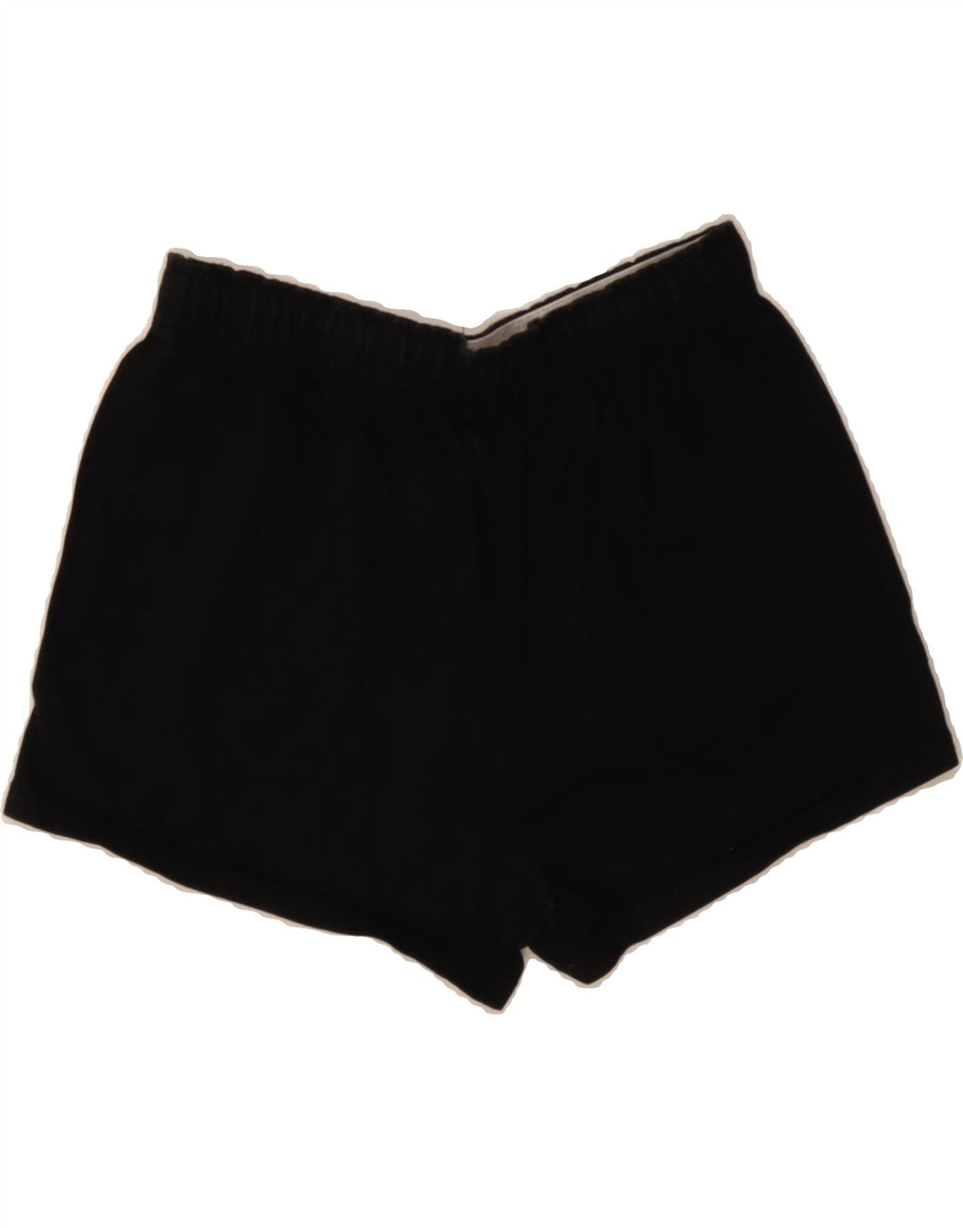 CHAMPION Womens Sport Shorts UK 8 Small  Black Cotton Vintage Champion and Second-Hand Champion from Messina Hembry 