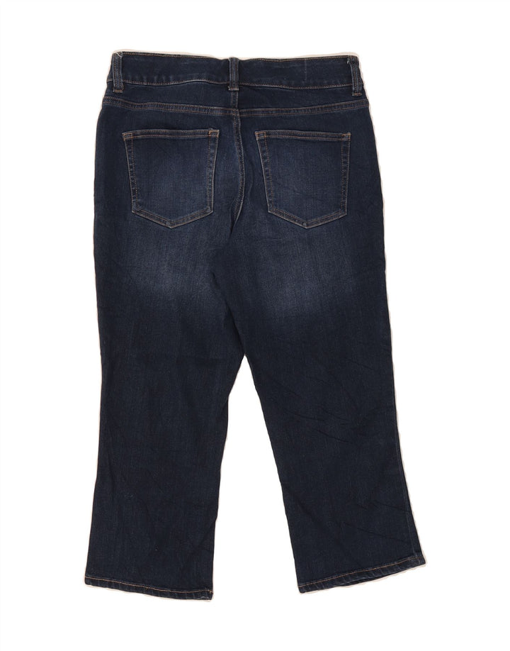 CHAPS Womens Capri Jeans US 4 Small W30 L21 Navy Blue Cotton Vintage Chaps and Second-Hand Chaps from Messina Hembry 
