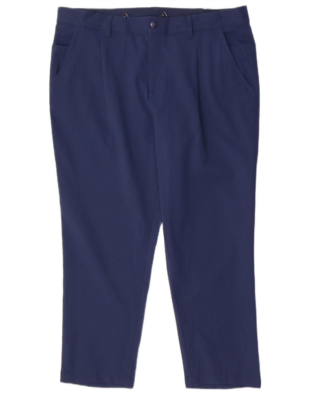 Adidas Herre Pegged Chino Bukser W38 L28 Marineblå Polyester