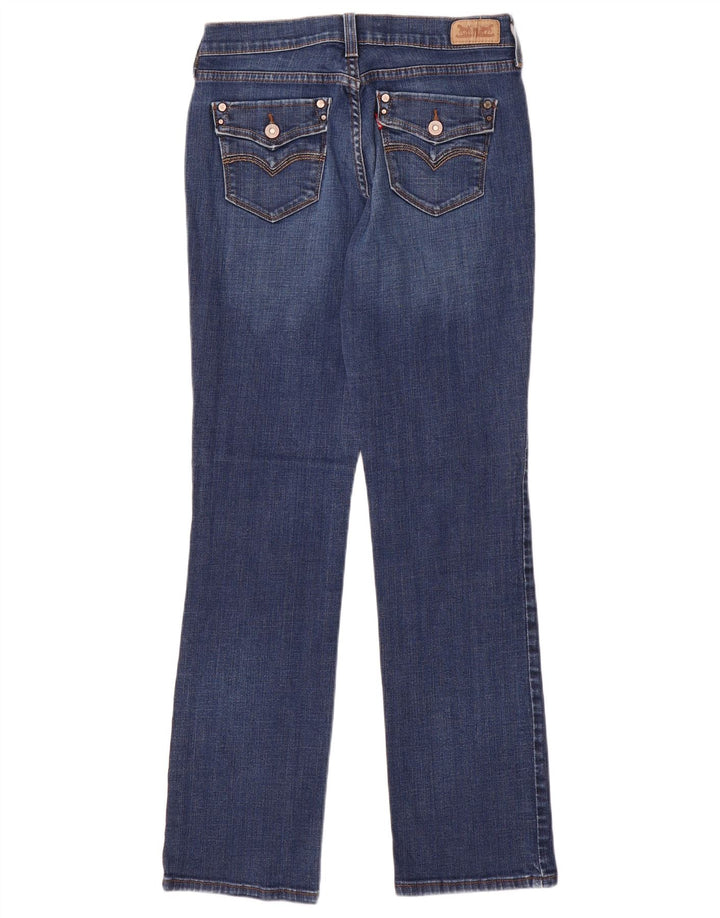 LEVI'S Dame 505 Straight Jeans US 4 Small W27 L32 Blå Bomuld