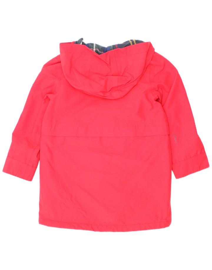 Joyce piger hætte regnfrakke 3-4 år rød polyester