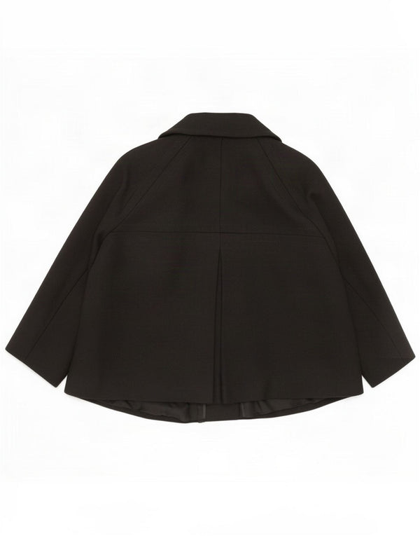 Oasis Womens Kort 3/4-ærmet Bolero Jacket UK 10 Small Black Wool