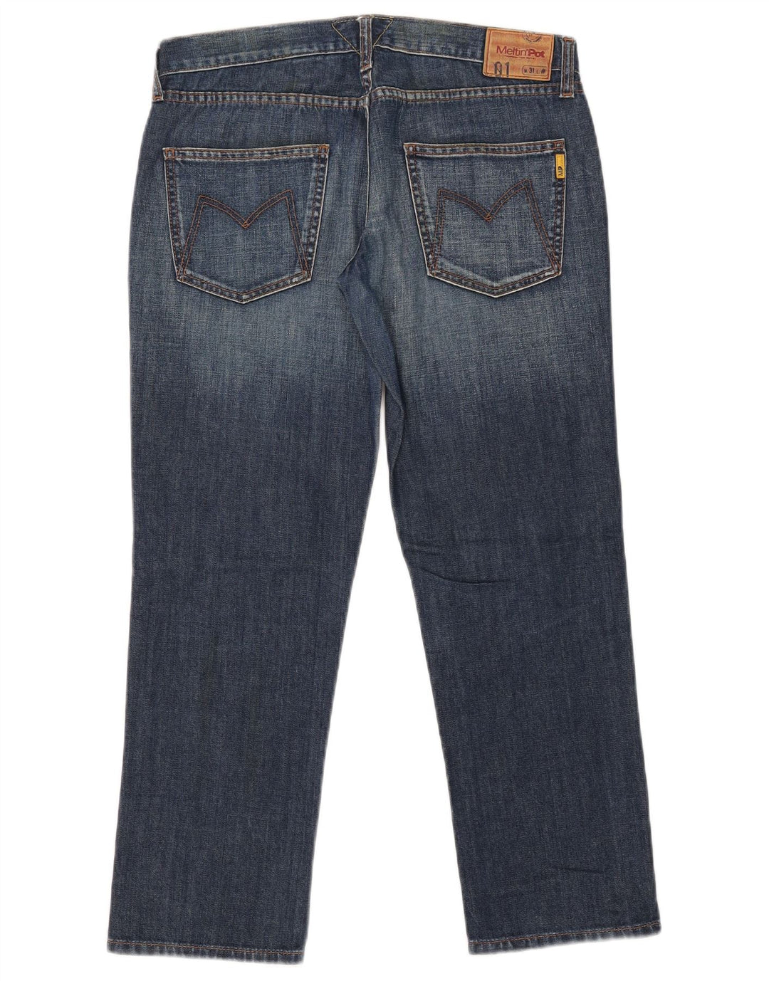 Meltin' Pot Dame Straight Jeans W31 L27 Blå Bomuld