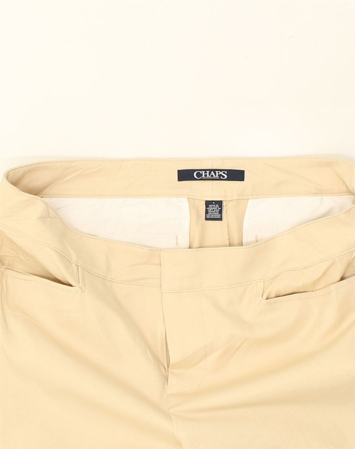CHAPS Womens Slim Capri Trousers US 8 Medium W32 L21 Beige Cotton | Vintage Chaps | Thrift | Second-Hand Chaps | Used Clothing | Messina Hembry 