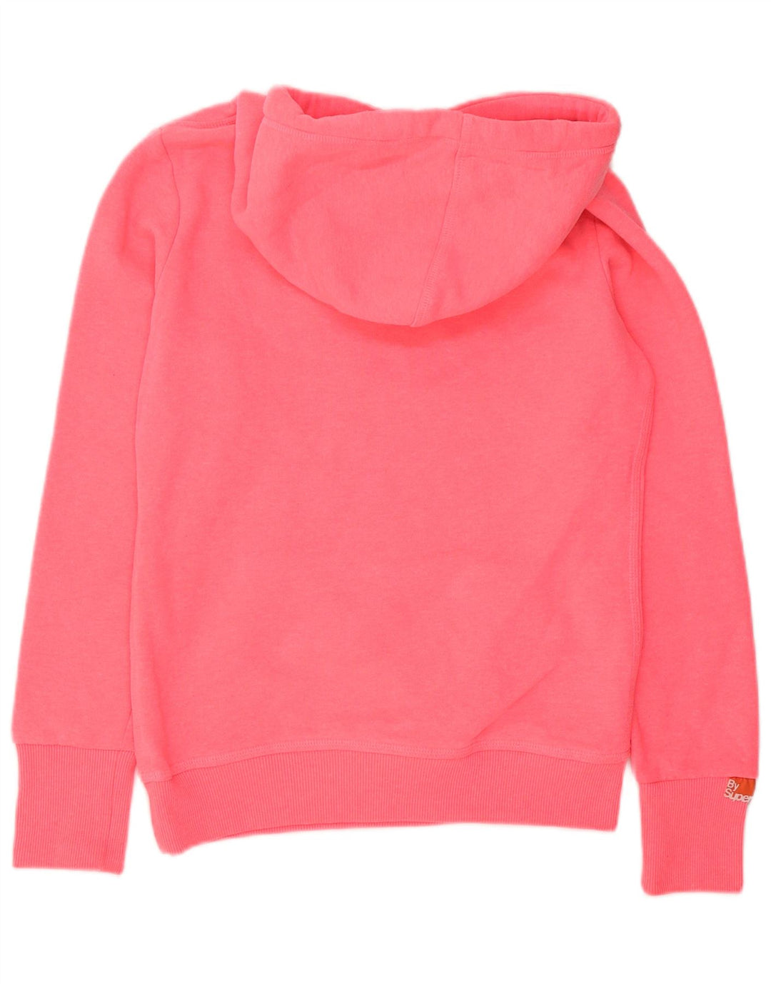 Superdry grafisk hættetrøje til kvinder UK 10 Small Pink Polyester
