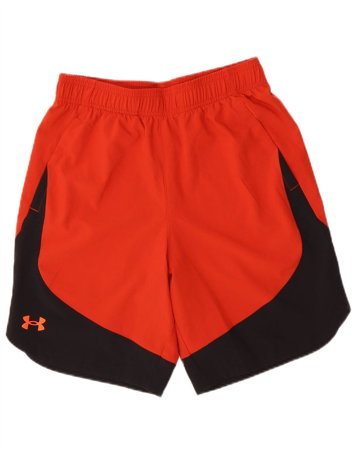 UNDER ARMOUR Sportsshorts til mænd Small Orange Colourblock
