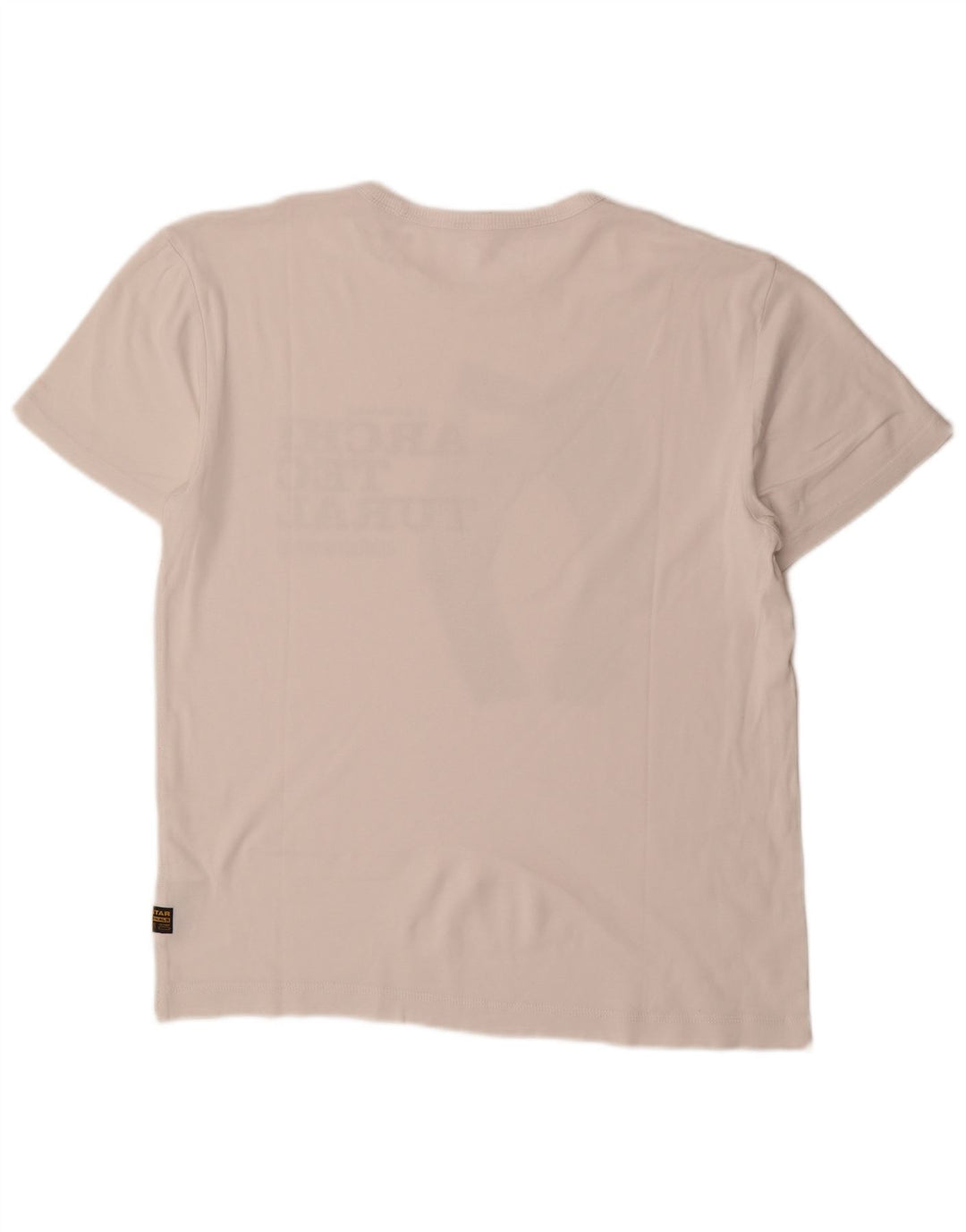 G-Star Herre Grafisk T-Shirt Top 2XL Hvid Bomuld