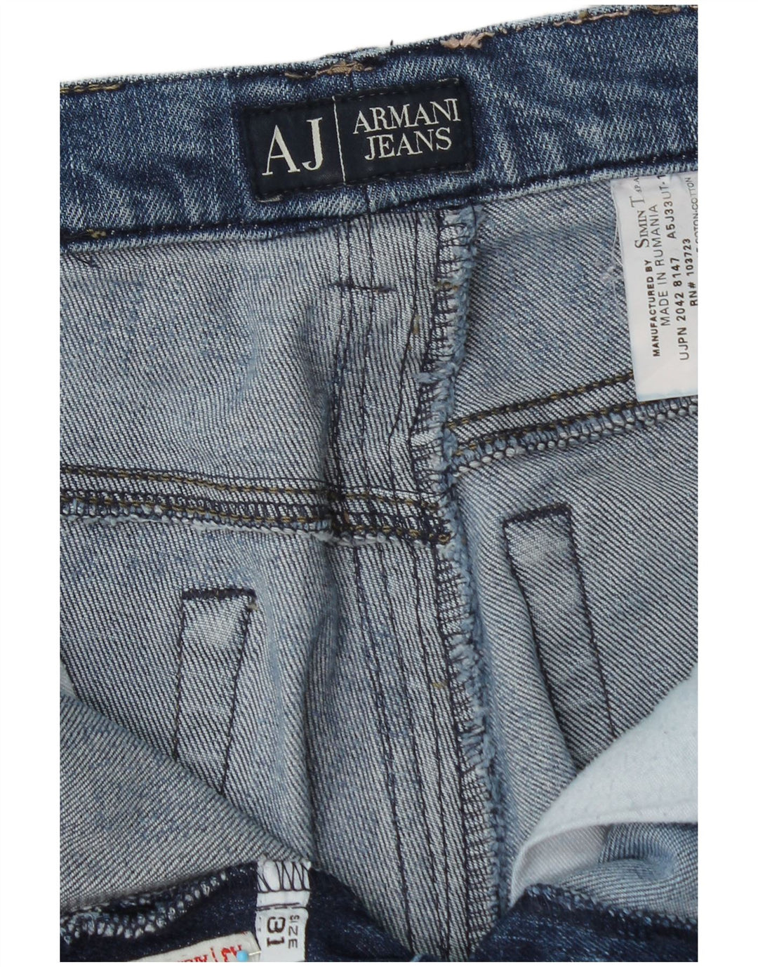 Armani Dame Bootcut Jeans W31 L30 Blå Bomuld