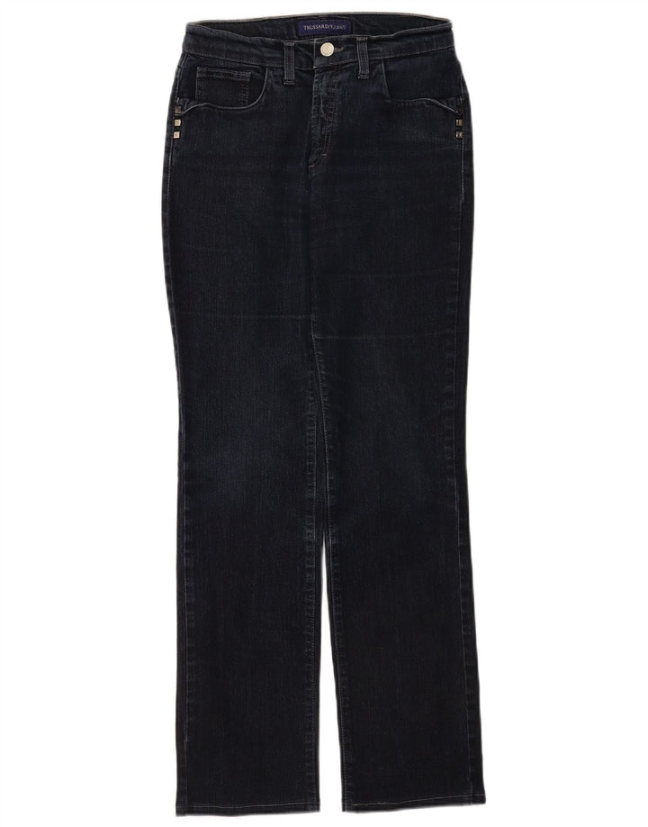 Trussardi lige jeans til kvinder W26 L30 marineblå bomuld
