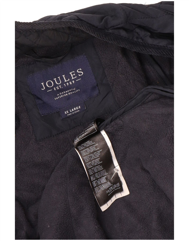 Joules Herre Quiltet Jakke UK 44 2XL Navy Blue Polyester