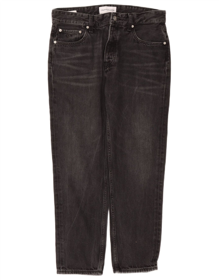 Calvin Klein Straight Jeans til mænd W31 L27 sort bomuld