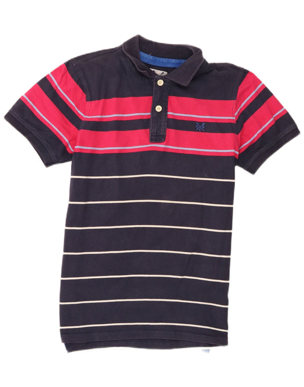 Besætningstøj Herre poloshirt Medium marineblå Colourblock Bomuld