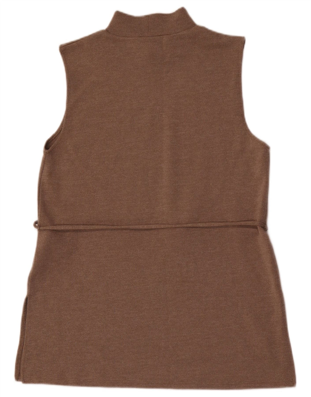 Zara Damevest Top UK 12 Medium Brun Polyester