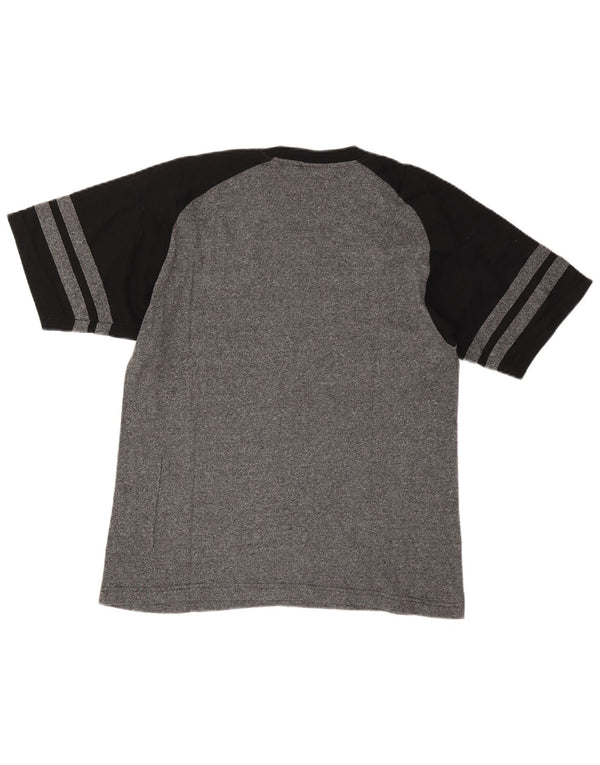 Champion Mens T-Shirt Top Medium Grey Colourblock Cotton