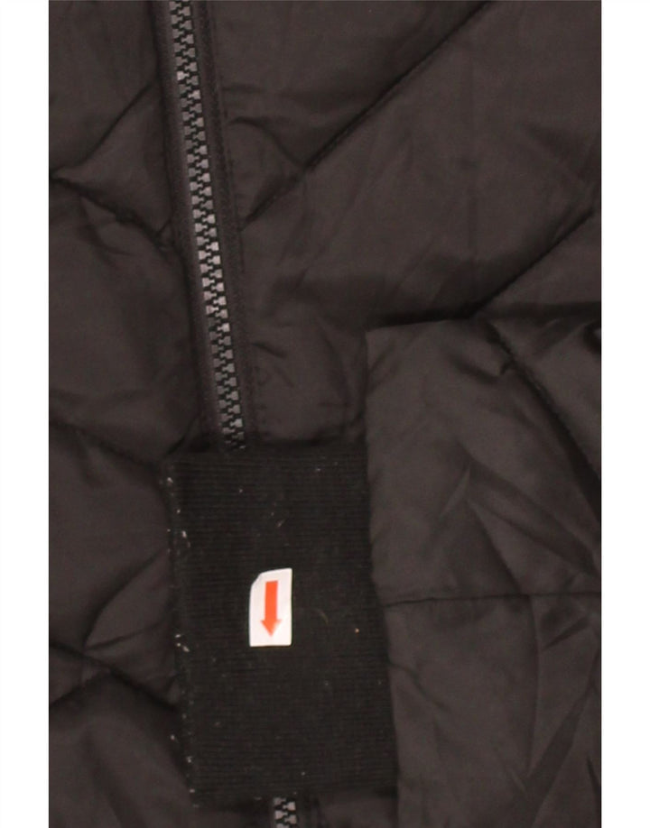 NAUTICA Womens Padded Jacket UK 16 Large Black Polyester