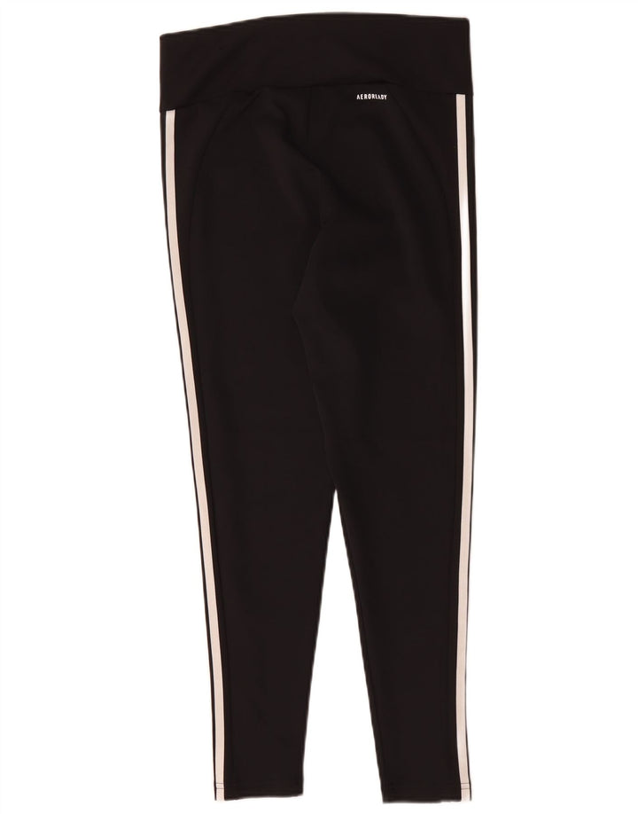 Adidas Aeroready Leggings til kvinder UK 12/14 Medium Black Polyester