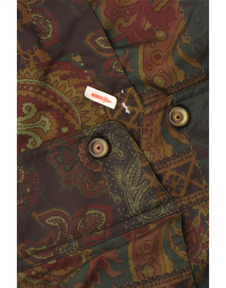 FUCHS & SCHMITT Dame Windbreaker Jacket UK 10 Small Green Paisley