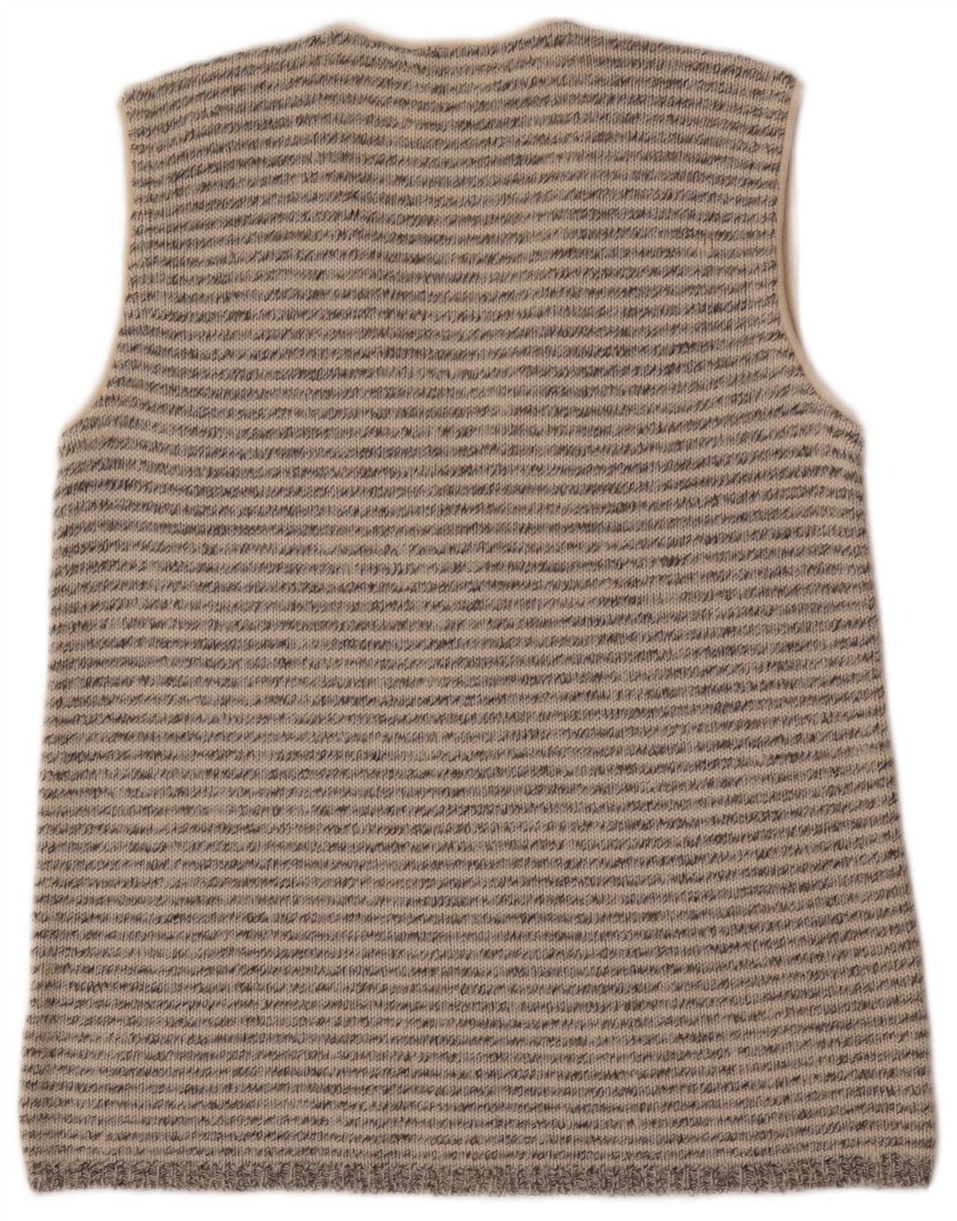 Vintage herre ærmeløs cardigan sweater lille grå ternet