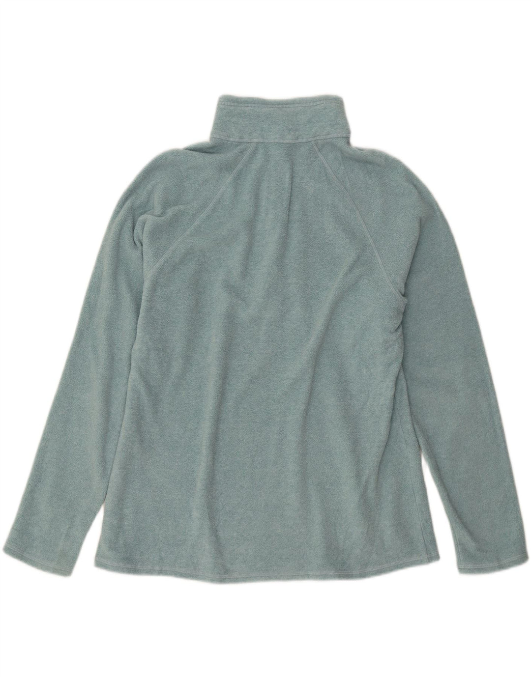 EDDIE BAUER Womens Zip Neck Fleece Jumper UK 16 Large Blue Vintage Eddie Bauer and Second-Hand Eddie Bauer from Messina Hembry 
