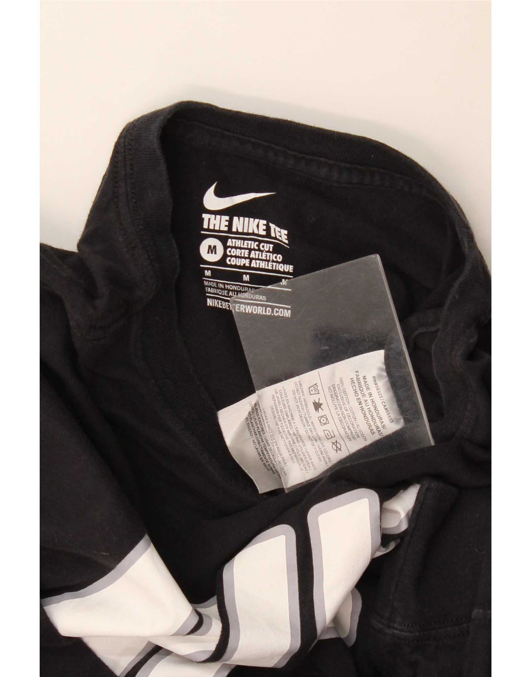 Nike Herre Athletic Cut Grafisk Top Langærmet Medium Sort