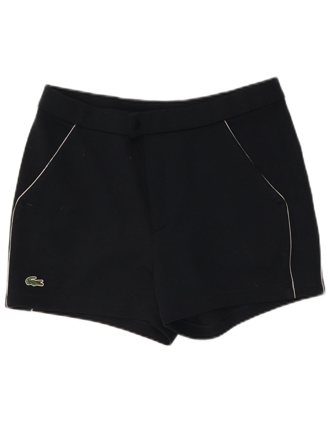 Lacoste Chino-shorts til kvinder størrelse 4 XS W30 Marineblå polyester