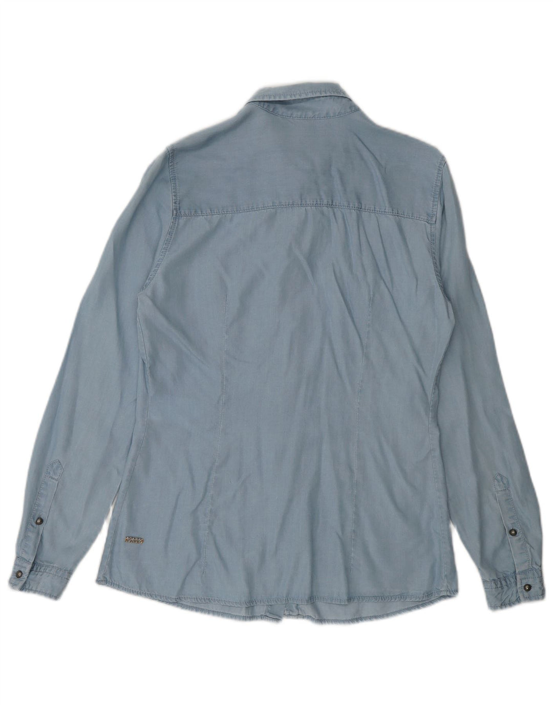 Hugo Boss Oversized skjorte til kvinder UK 6 XS Blå Lyocell