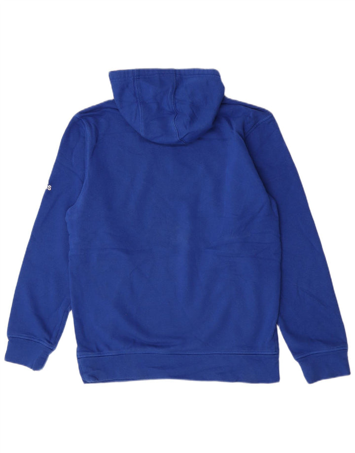 Adidas Herre Wolverines Graphic Hoodie Jumper Small Blue