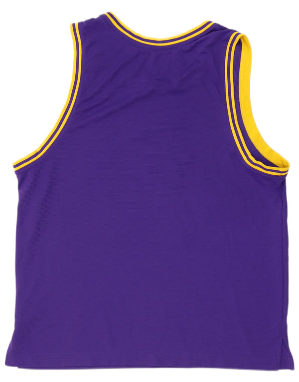 Nike Herre Los Angeles Lakers Grafisk Vest Top XL Lilla Polyester
