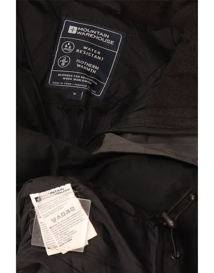 Mountain Warehouse Herre hættepolstret jakke UK 38 Medium Sort Polyester