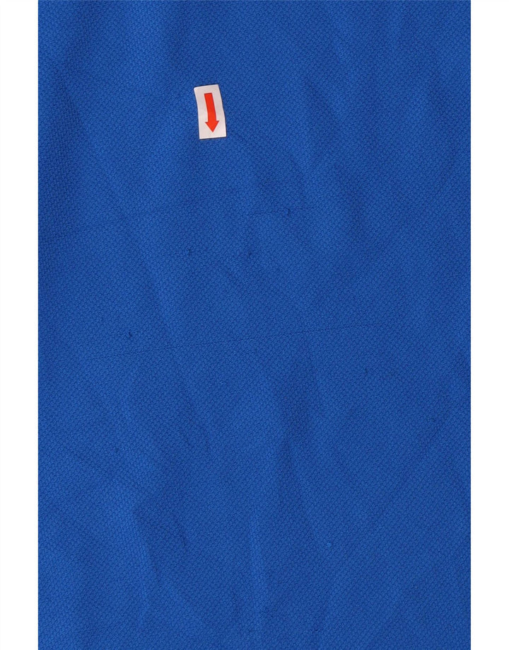 PUMA Grafisk poloshirt til mænd, stor blå farveblok polyester