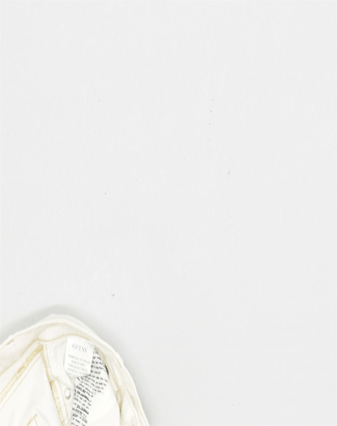 GUESS Womens Straight Jeans W28 L32 White Cotton | Vintage | Thrift | Second-Hand | Used Clothing | Messina Hembry 