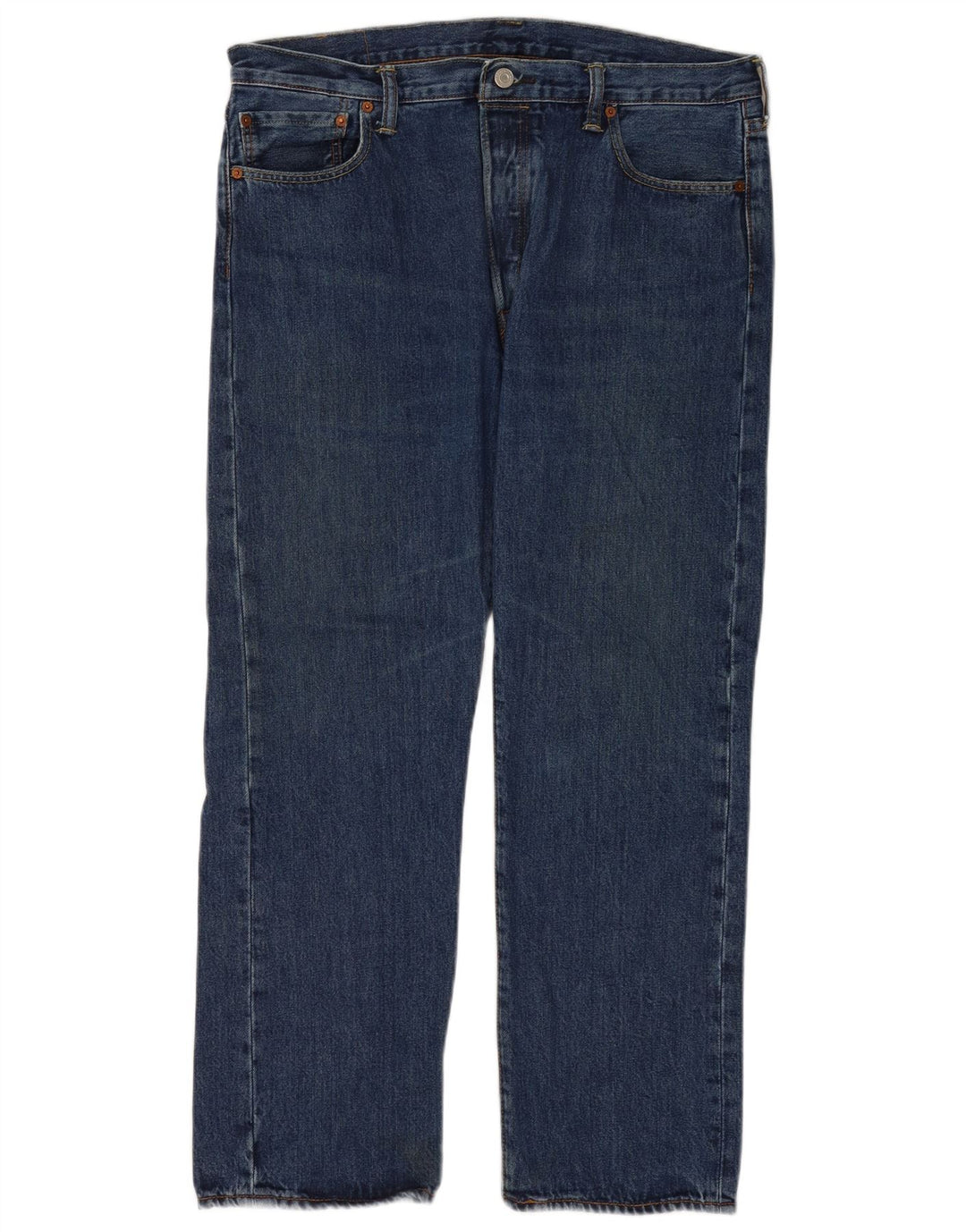 Levi's Herre 501 Regular Fit Straight Jeans W36 L30 Blå Bomuld