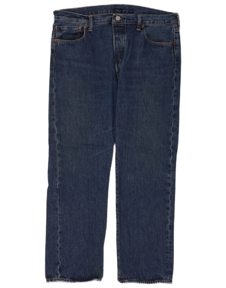 Levi's Herre 501 Regular Fit Straight Jeans W36 L30 Blå Bomuld
