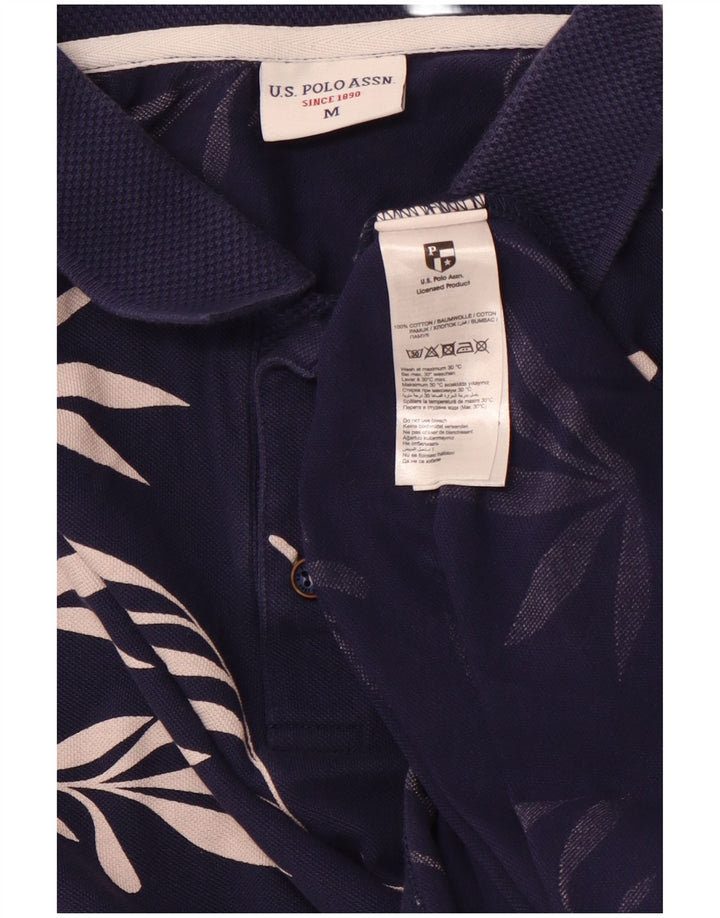 U.S. POLO ASSN. Herre poloshirt Medium marineblå blomster bomuld