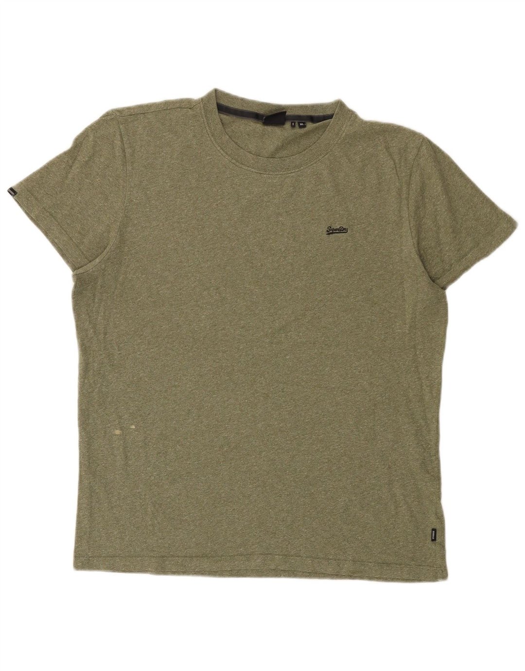 Superdry Herre T-shirt Top XL Khaki Flecked