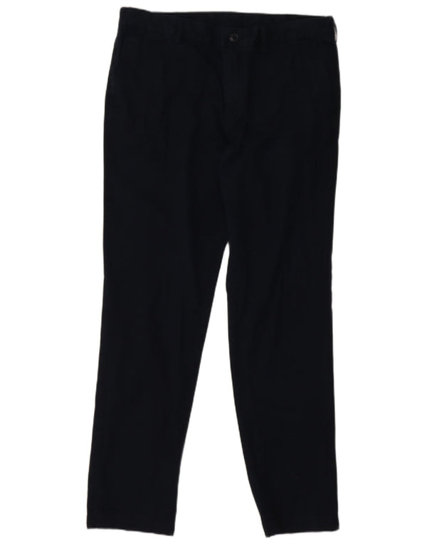 Lacoste Herre Slim Chino Bukser Størrelse 44 Large W34 L31 Marineblå Bomuld