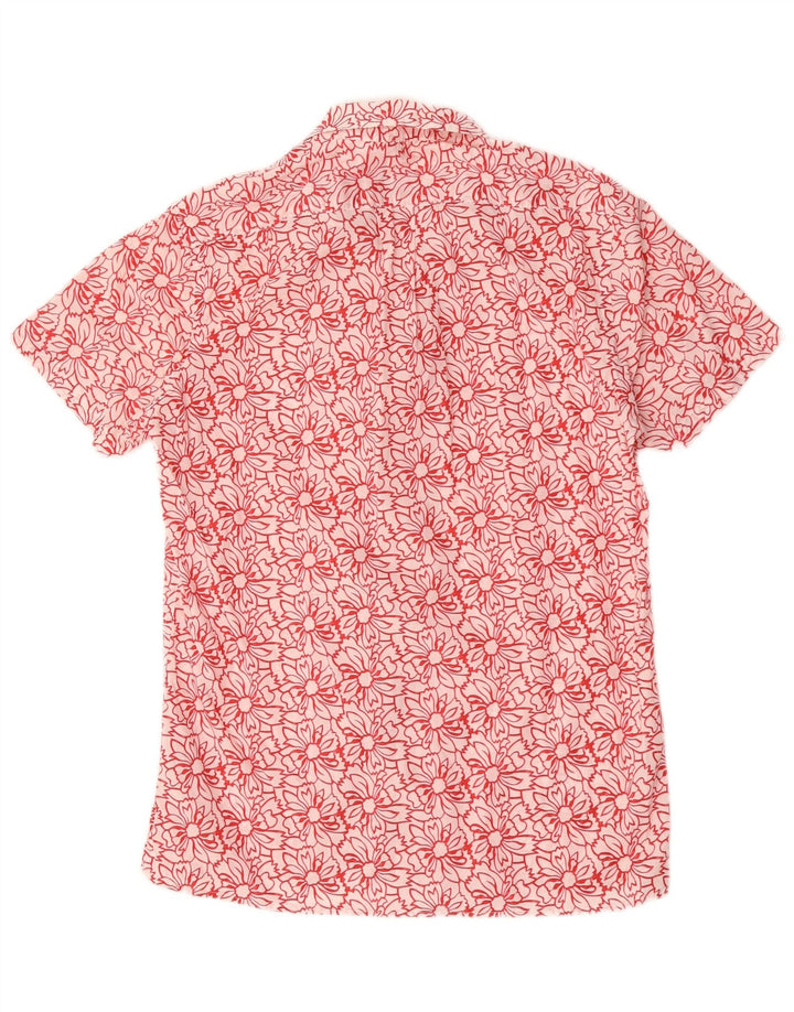 Carrera Kortærmet Herreskjorte Medium White Floral