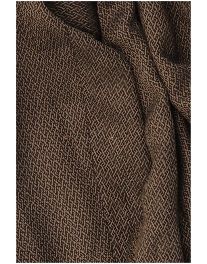 LUISA SPAGNOLI Dame 1 Knap Blazer Jakke IT 46 Stor Brun Geometrisk